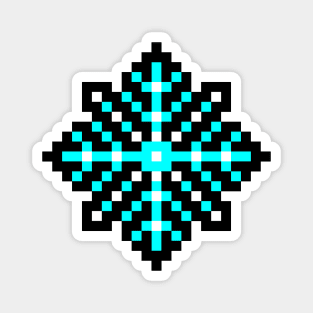 cool christmas snowflake pixel kids Magnet