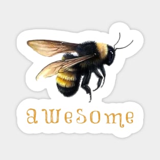 Bee Awesome ~ Yellow Magnet