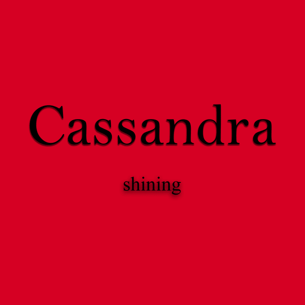 Cassandra Name meaning by Demonic cute cat