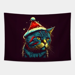 Christmas Cat Tapestry