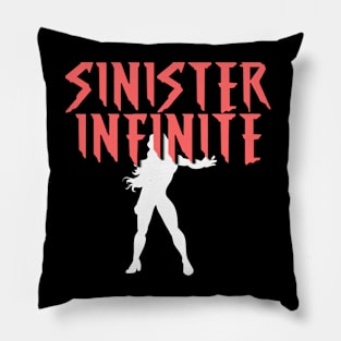 SINISTER INFINITE Female (White Silhouette) Pillow