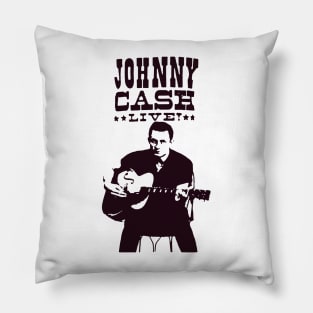 Johnny Cash - Classic Sketch Pillow