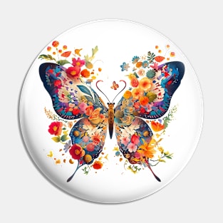 Floral Fantasia: The Enchanted Butterfly Pin