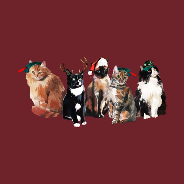 Christmas Cats by Wintrly