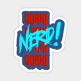 Nerd (blue & red) Magnet