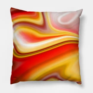 Fall Psychedelic Tie Dye Pattern Pillow