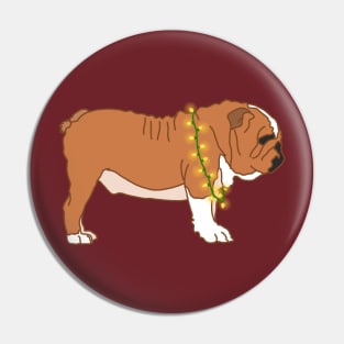 Festive Bulldog Pin