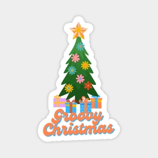 Groovy Christmas Magnet