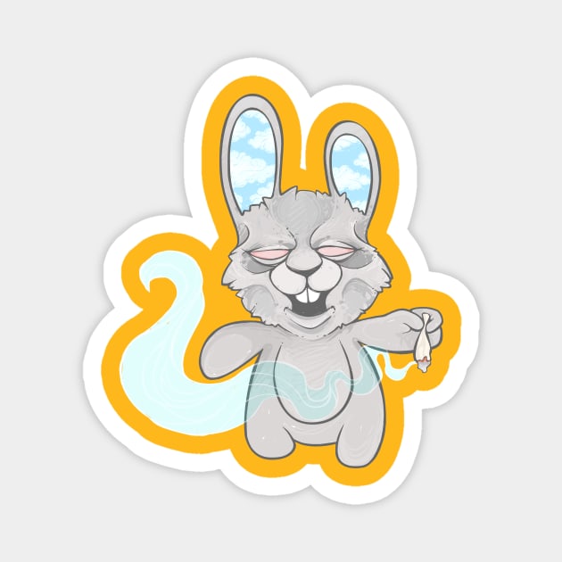 Funy Bunny T-Shirt Magnet by izzigift