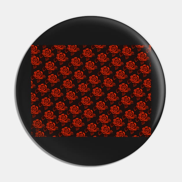 Velvet Red Roses Pin by Almanzart