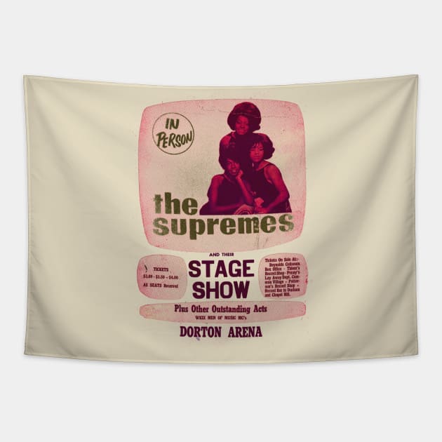 Diana Ross and the Supremes concert poster Tapestry by HAPPY TRIP PRESS