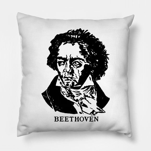 Beethoven Pillow by kategabrielle