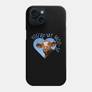 cow love puns Phone Case