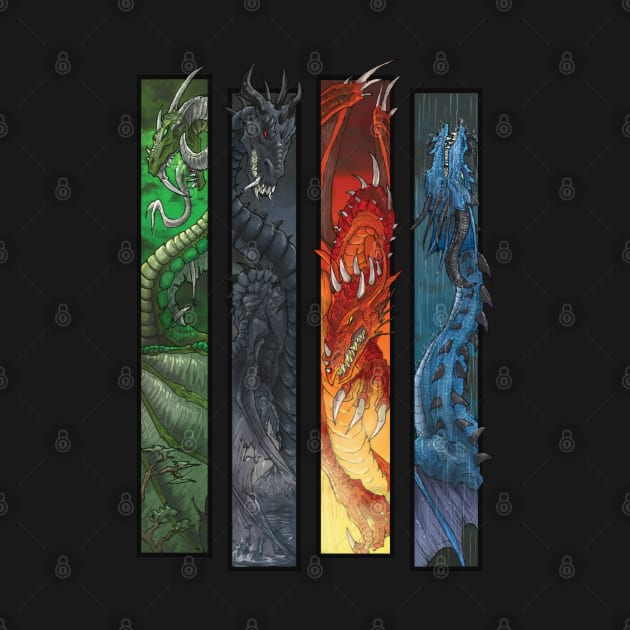 Elemental Dragons by drakhenliche