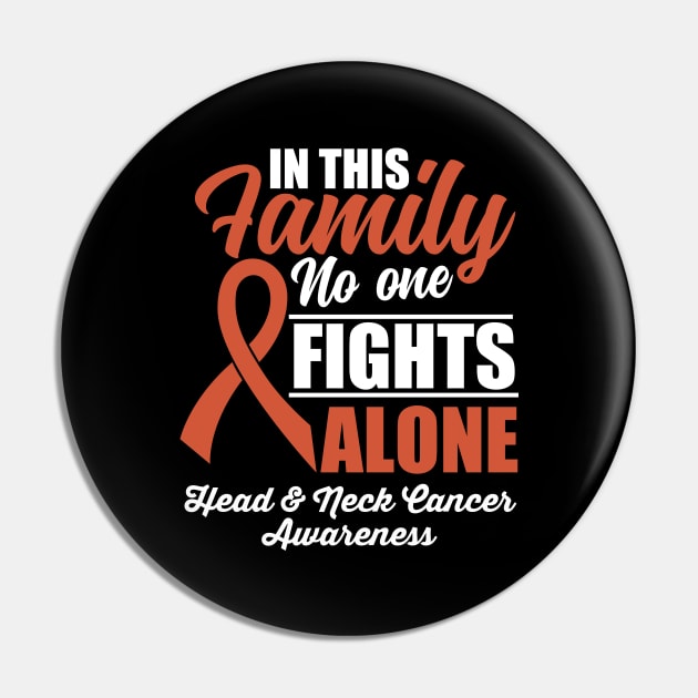 No One Fights Alone Head & Neck Cancer Pin by JB.Collection