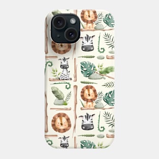 Join the Safari Squad! Lions & Zebras on an Adventure Phone Case