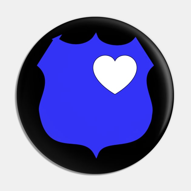 The Thin Blue Line - Policemen & Policewomen Pin by fromherotozero