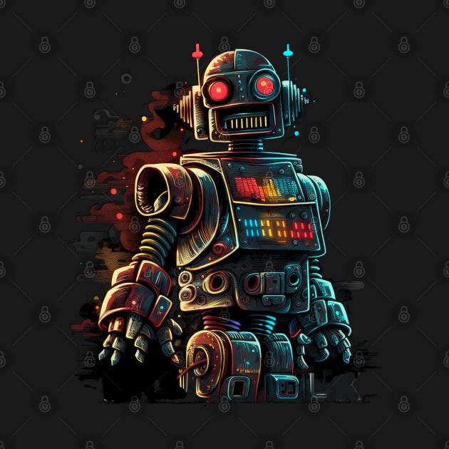 Retro Robotic Engineer Engineering 80s Style by RetroZin