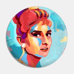 Audrey Hepburn Pin