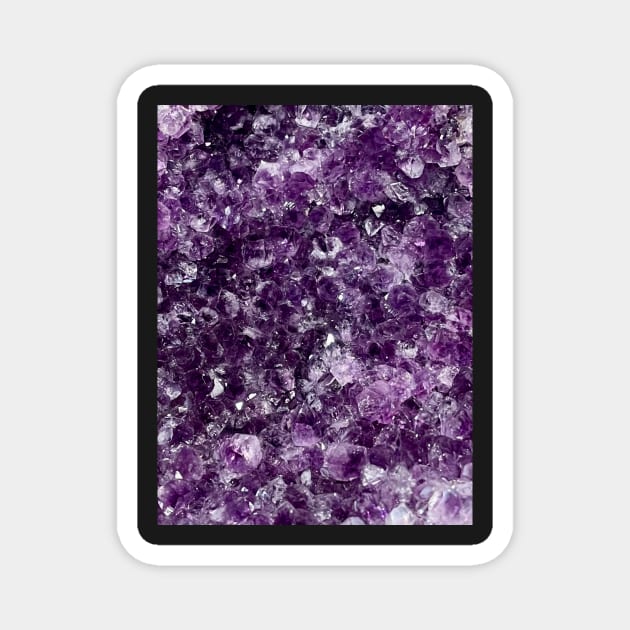 Amethyst Crystal Purple Violet Quartz Gem Magic Magnet by softbluehum