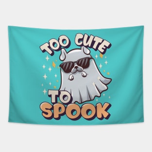 Too Cute To Spook Little Halloween Dog Ghost Tapestry