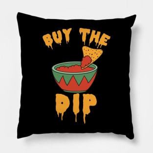 Buy The Dip - Crypto Hodl Btc Eth Doge Cryptocurrency To The Moon Pillow