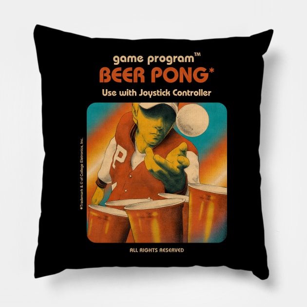 Beer Pong Pillow by mathiole