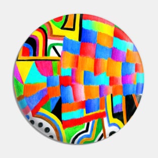 Campi di gioia nel mio cuore (colorful abstract art) Pin