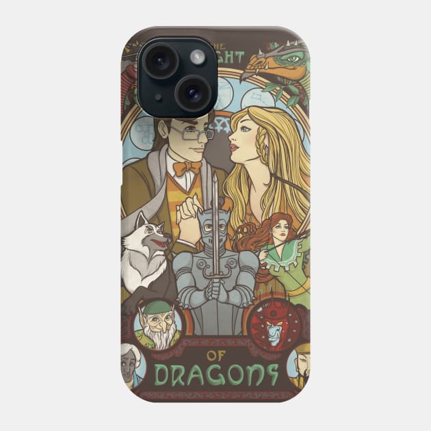 The Flight of Dragons Phone Case by ursulalopez