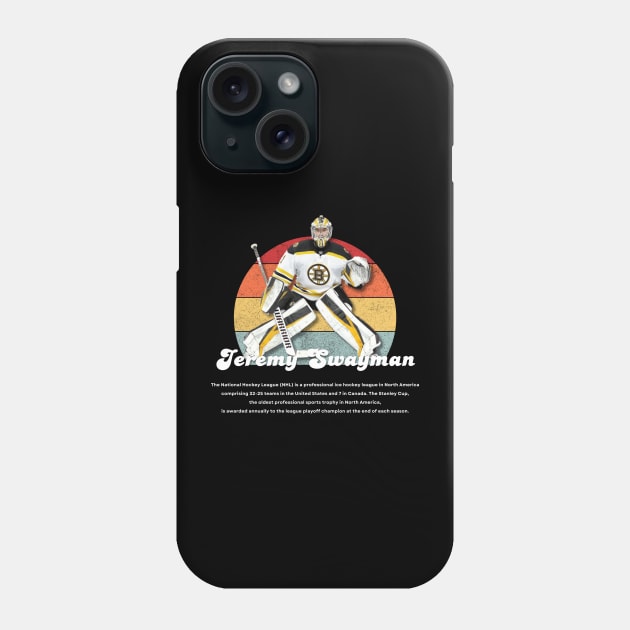 Jeremy Swayman Vintage Vol 01 Phone Case by Gojes Art