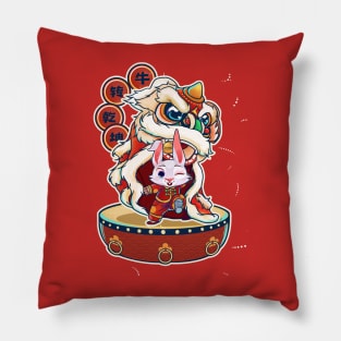 Year Of The Rabbit 2023 Chinese New Year 2023 Lion Dance Pillow