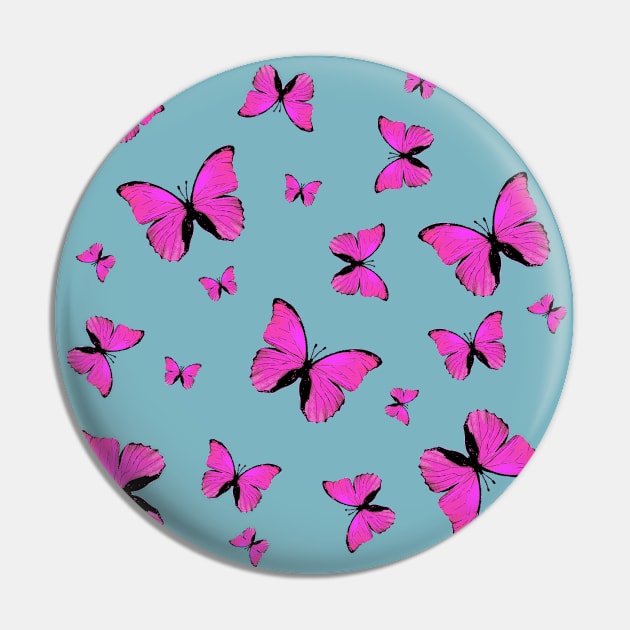 Pink butterflies print Pin by rlnielsen4