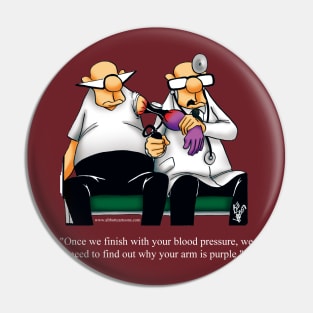 Funny Spectickles Blood Pressure Medical Cartoon Humor Pin