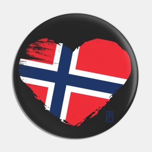 I love my country. I love Norway. I am a patriot. In my heart, there is always the flag of Norway. Pin