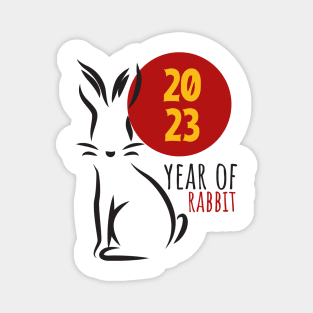 2023 Year Of The Rabbit Chinese New Year Magnet