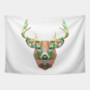 Geometric Arctic Stag Tapestry