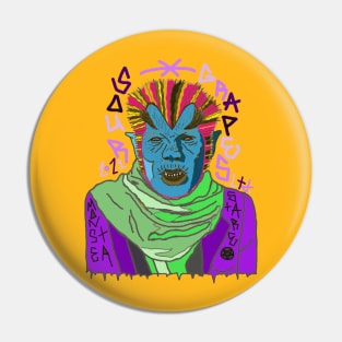 Wolf Man Stare Disco edit Pin