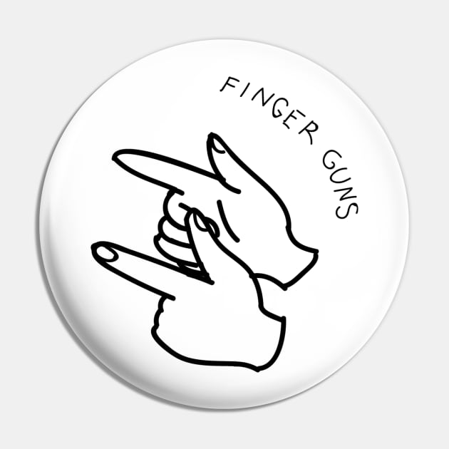 Finger Guns Pin by mimimeeep
