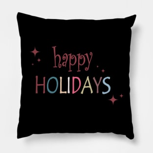 Happy Holidays Pillow