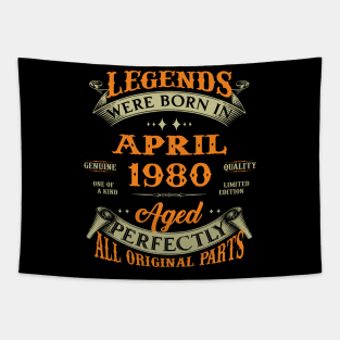 Legend Was Born In April 1980 Aged Perfectly Original Parts Tapestry