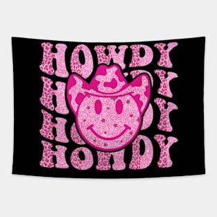 Howdy, Howdy Yall, Cowboy Smiley, Cowboy, Cowgirl, Southern, Western, Howdy Yall Country Tapestry