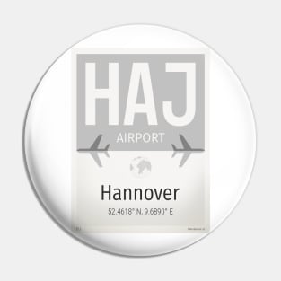 HAJ Hannover airport Pin