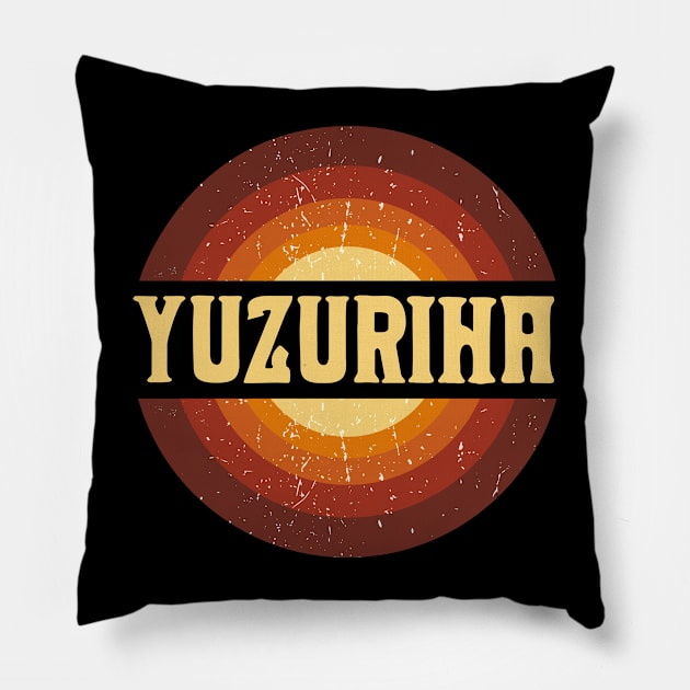 Vintage Proud Name Yuzuriha Birthday Gifts Circle Pillow by Kisos Thass