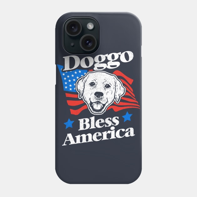 Doggo Bless America Phone Case by dumbshirts