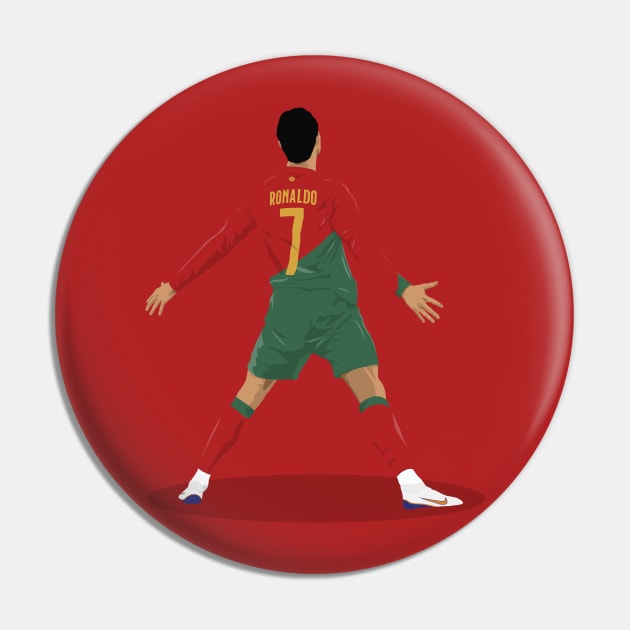 Cristiano Ronaldo Siu Celebration Pin by Footie Prints