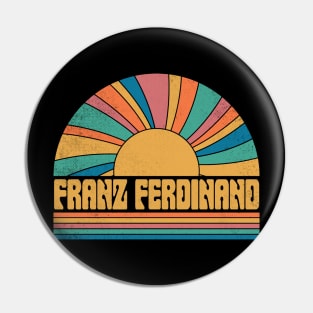 Graphic Ferdinand Proud Name Distressed Birthday Retro Style Pin