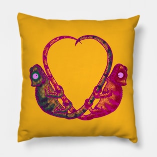 chameleon love design Pillow