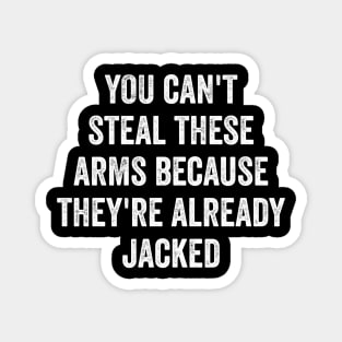 You can't steal these arms because they're already jacked Magnet