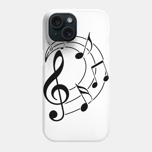 Music notes design Phone Case by Orange-C