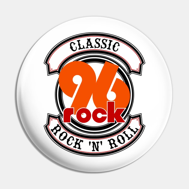 Classic Rock n Roll 96 Version 1 Pin by J. Rufus T-Shirtery